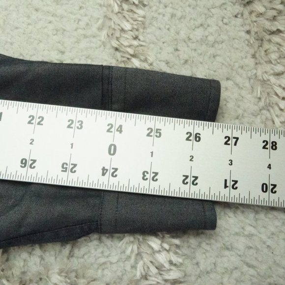 UNTUCKit Button Up Shirt Mens Adult Large Slim Fit Solid Gray Casual Business - Picture 7 of 9